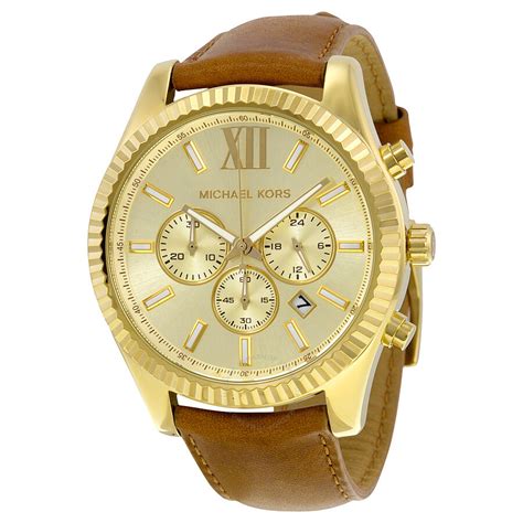 gold mk watch for men.